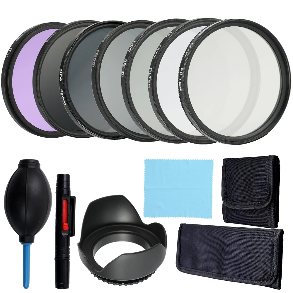 

Andoer Professional Lens and Filter Bundle Complete and Compact Camera Accessory Kit Photography Accessories 52mm 58mm