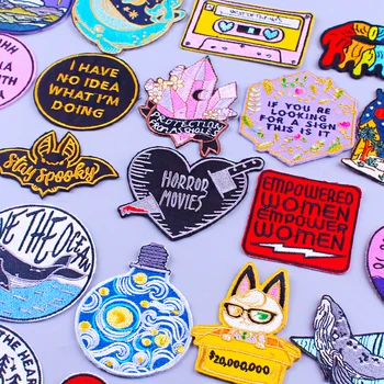 

Knife Heart Embroidered Patches For Clothing Letter Patch For Clothing Iron On Patches On Clothes Embroidery Punk Clothing Patch