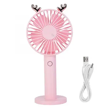 

Mini USB Rechargeable Folding Handhold Portable Fan with Mirror Base