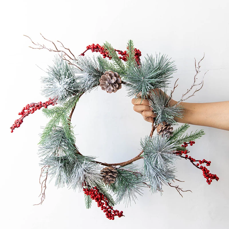 Artificial Holly Artificial Frosted Holly Berries Fake 12 Mm Mini