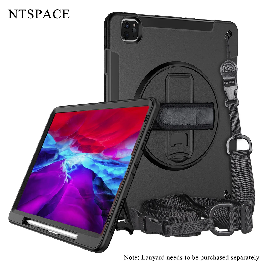 para Ipad Pro 12.9 Polegada 2023 2023 Tablet Case Resistente à Prova de Choque Capa Áspera para Ipad Pro 12.9 “2023 Suporte Case Armadura