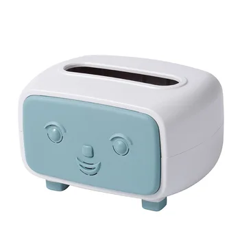 

Creative Bamboo Charcoal Cartoon Tissue Box Home Living Room Table Paper Extraction Box Desktop Roll Paper Home Decor Gift FH113