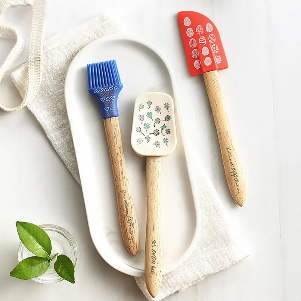 

Cake tools Silicone Cream Butter Cake Spatula Mixing Batter Scraper Brush Butter Mixer Cake Brushes Baking Tool Kitchenware