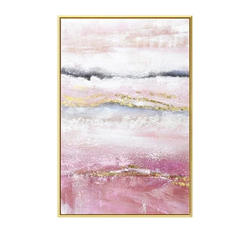 

canvas paintings Hand Painted Abstract red foil painting Wall art Picture handmade paintings for Living room bedroom home decor