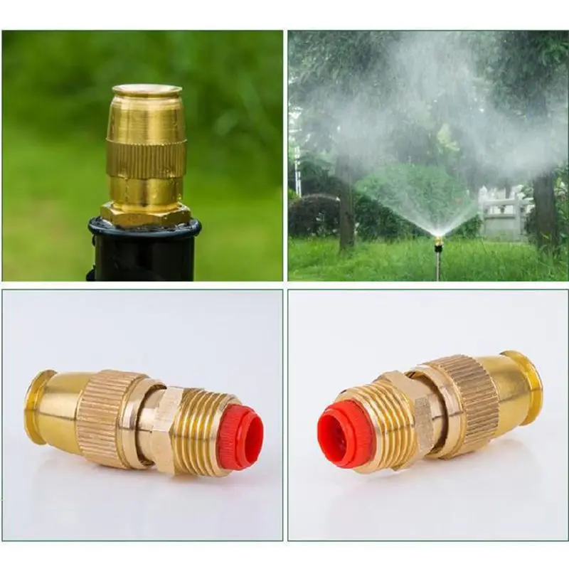 

1/2 Inch Adjustable Fine Mist Water Spray Nozzle Sprinkler Lawn Gardening Watering Cooling Systems Tool