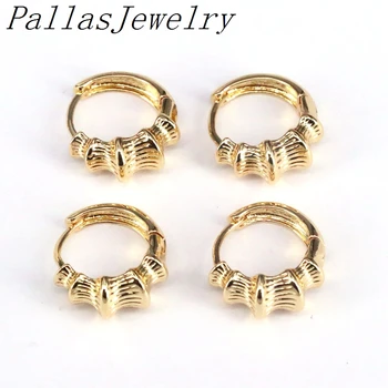 

5Pairs Gold Color Small women Earrings Brass Hoop Circle Statement Earrings Fashion Female Unique Metal Jewelry
