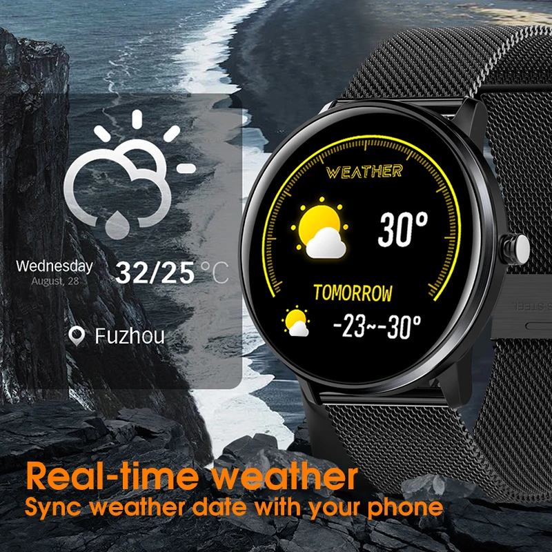 Men Women Smart Watch Fitness Blood Pressure Heart Rate Monitor IP68 Waterproof Sport Watch Multi-languages Smartwatch Clock