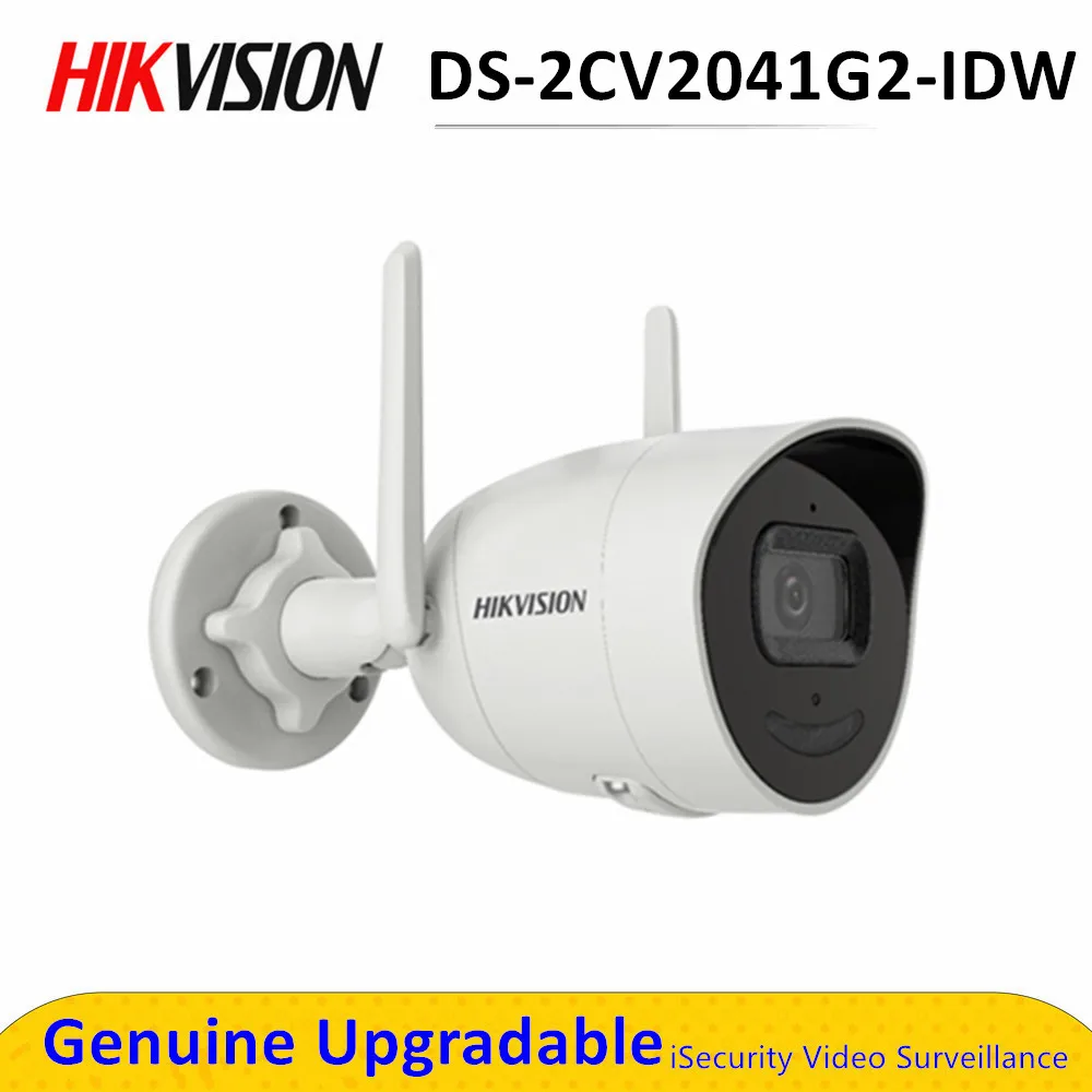 Hikvision 4MP Bullet IP Wifi камера беспроводная DS 2CV2041G2 IDW IR со слотом для sd карты H.265 +