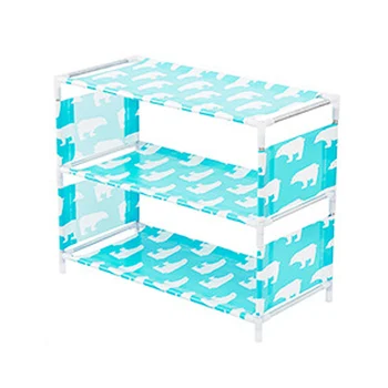 

DIY Shoe Rack Storage Shelf 3/4 Layers Oxford Cloth Iron Pipe Hallway Door Organizer Holder UND Sale