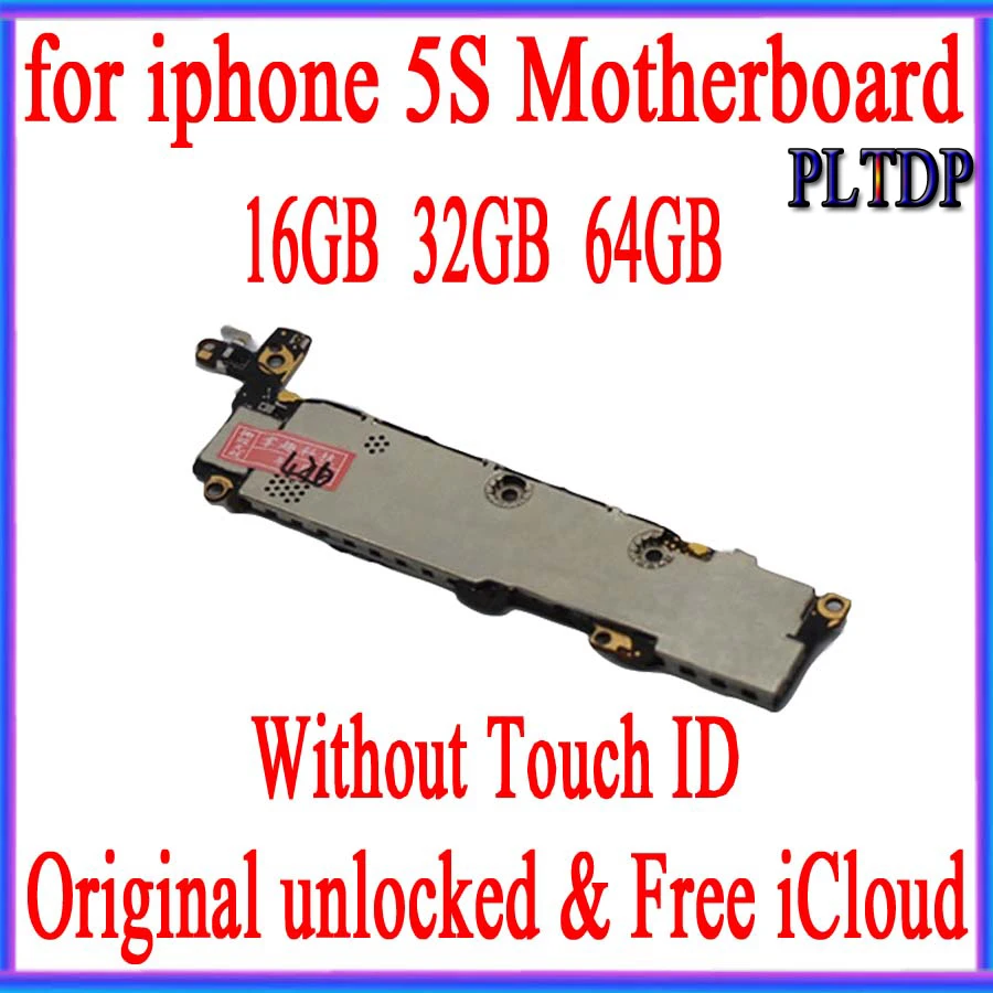 Бесплатный iCloud для iphone 5S материнская плата, оригинальная разблокированная для iphone 5S материнская плата с/без Touch ID, с системой IOS
