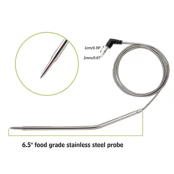 

Waterproof Thermometer Hybrid Probe Replacement for Digital Cooking Food Meat Thermometer U1JE