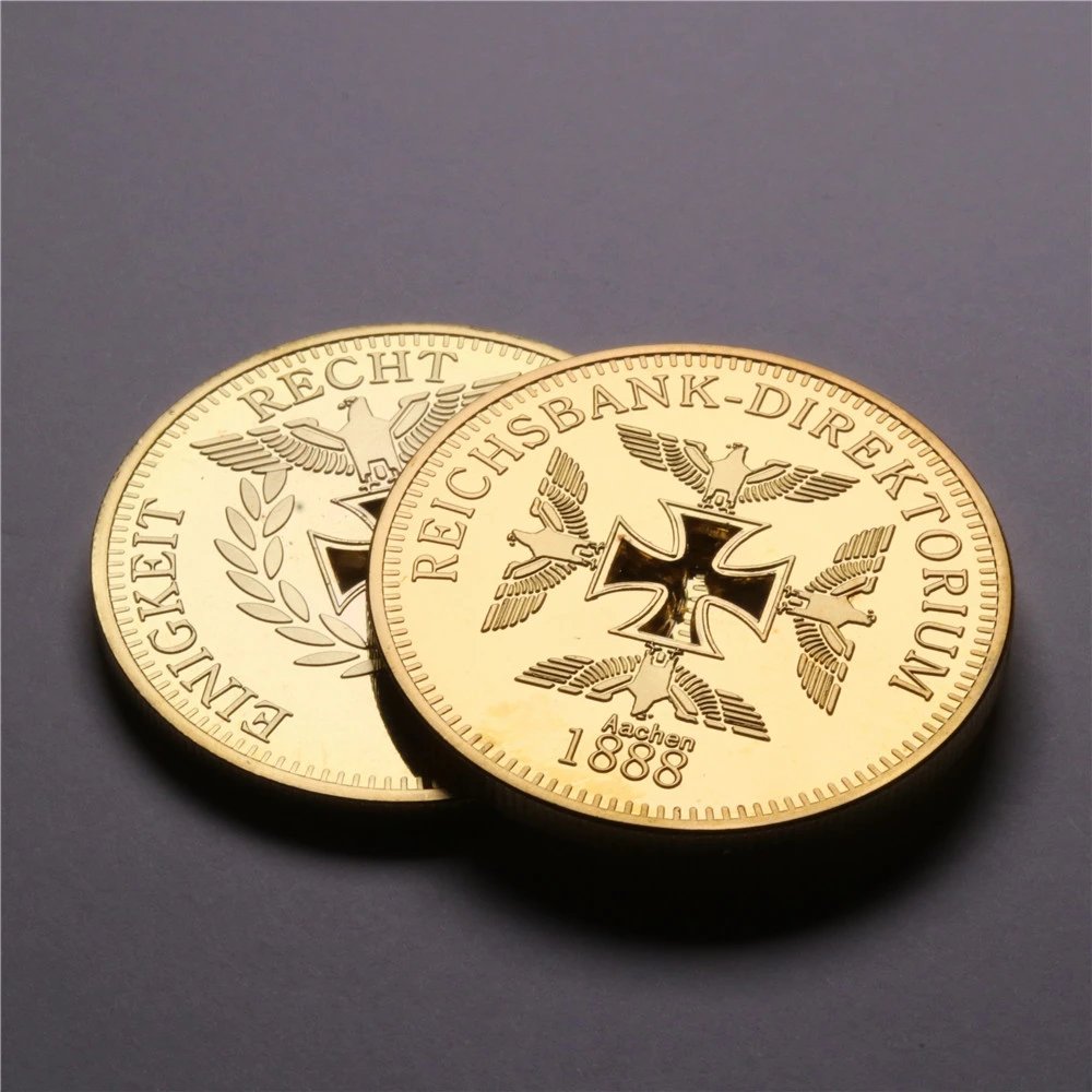 Pijnstiller duurzame grondstof Auto hot Sale] Free Shipping 5 Pcs/lot 999/1000 Gold Clad Reichsbank Aachen 1888  Souvenir Coin,germany Hollow Iron Cross Coin - Non-currency Coins -  AliExpress