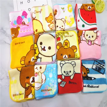 

disney bear cartoon children's small square towel small hand towel cute cheerleader towel 21x21cm