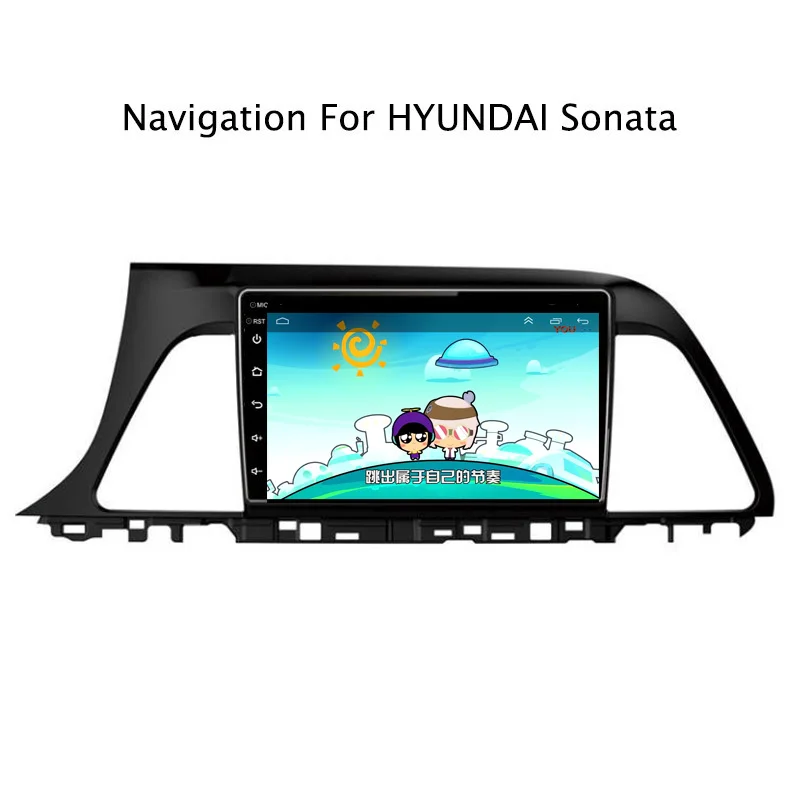 Excellent 9" 2G RAM 32G ROM car dvd player android For Hyundai Sonata 2016-2018 with sim card slot radio gps navigation stereo 5