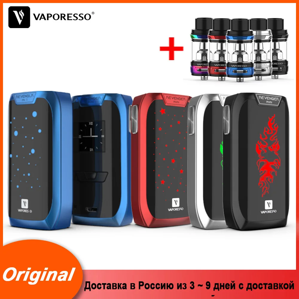 

Original Vaporesso electronic cigarette Vape box mods Revenger Mod & revenger mini mod with NRG tank 2/5ml Atomizers GT Coil