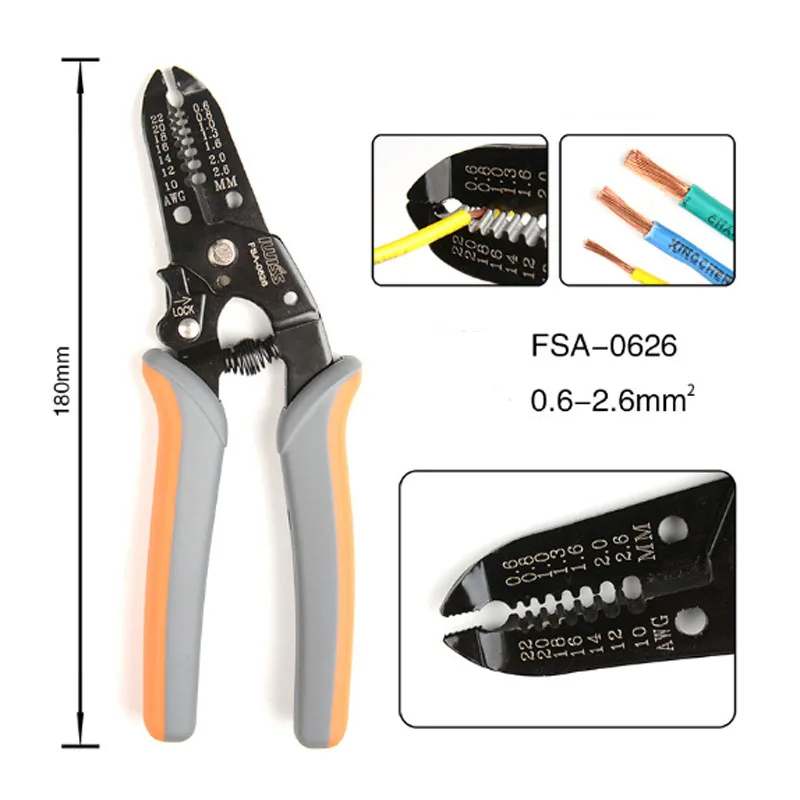 Fsa-0626 2In1 Strippaggio/Filo Di Taglio Stripper Multi-Funzione Pinza Taglierina Cavo Multifunzionale Stripping Tools Pinze Di Piegatura