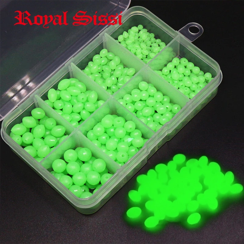 

500 штук в штучной упаковке смешанные размеры мягкие светящиеся бусины светящиеся резиновые бусины для рыболовной снасти тройной крючок для яиц завязывание мушек блесна Айс джиг Рыбалка