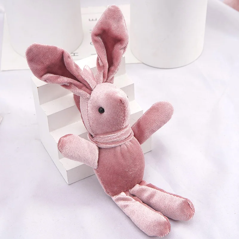 

Плюшевая игрушка, кролик, льняной кулон, брелок 20 см, кукла-кролик, украшение для свадьбы, дня рождения, вечеринки для детей, рождественский подарок