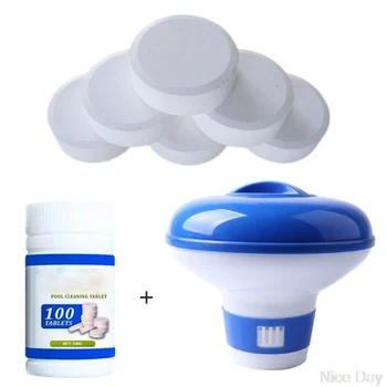 

Swimming Pool Chlorine Dispenser Plus 100 Tablets Chlorine Tablets For Pool My13 20 Dropship
