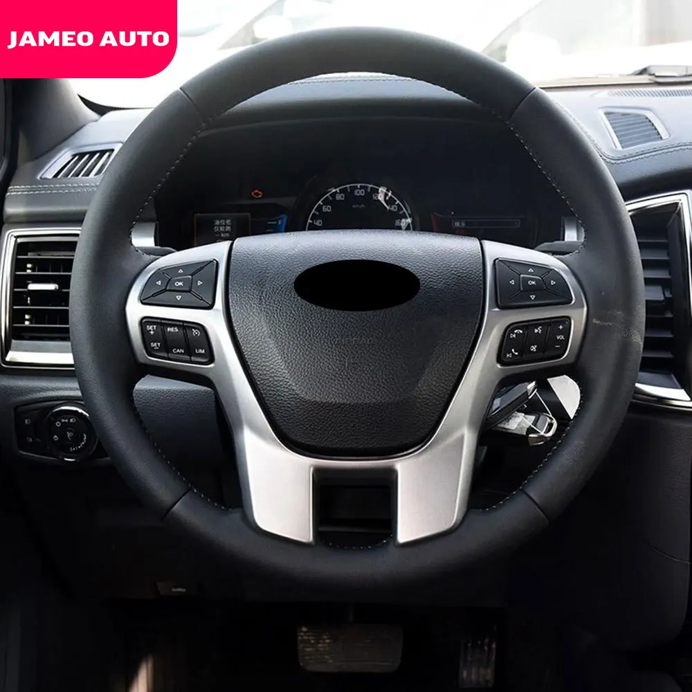 Jameo Авто Рулевое колесо декоративная накладка наклейки для Ford Everest Explorer Endeavour Ranger- аксессуары