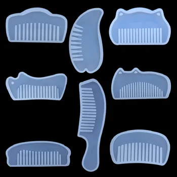 

3D Transparent Silicone Comb Mold UV Epoxy Resin Mould Decorative Craft for Jewelry Making DIY Handmade Jewelry Making Tools