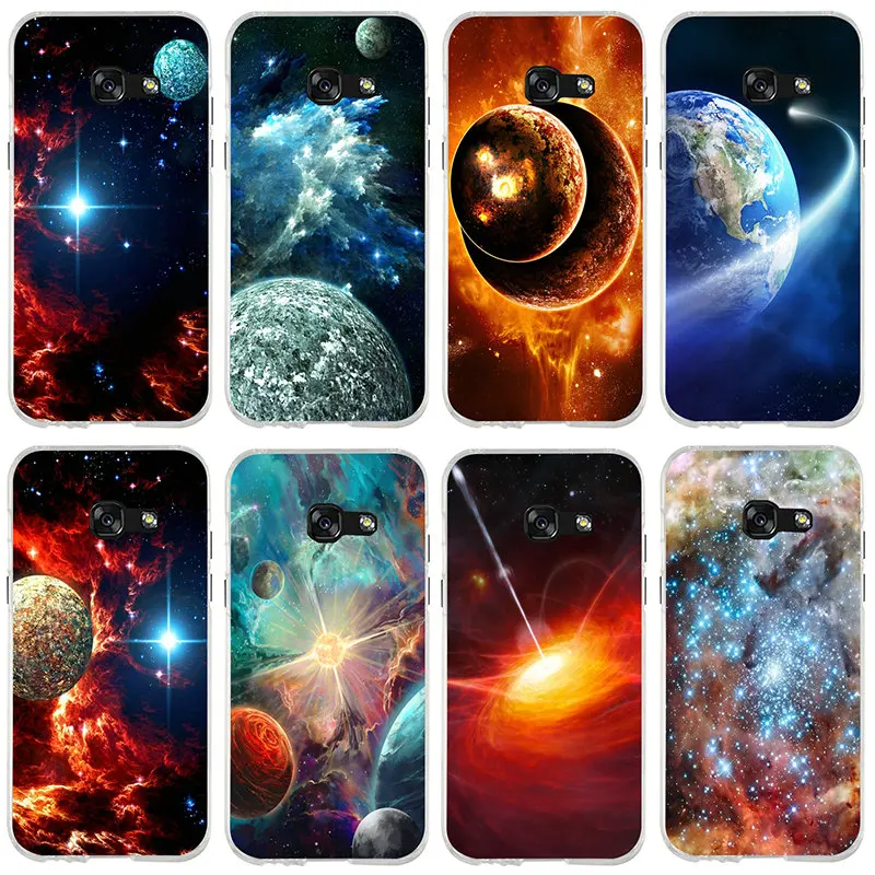 Soft TPU Phone Cases For Samsung Galaxy A10 A20 A30 A40 A50 A60 A70 A80 A90 J1 J2 J3 J5 J7 Prime Pro Nebula Cosmic Space Planet | Мобильные