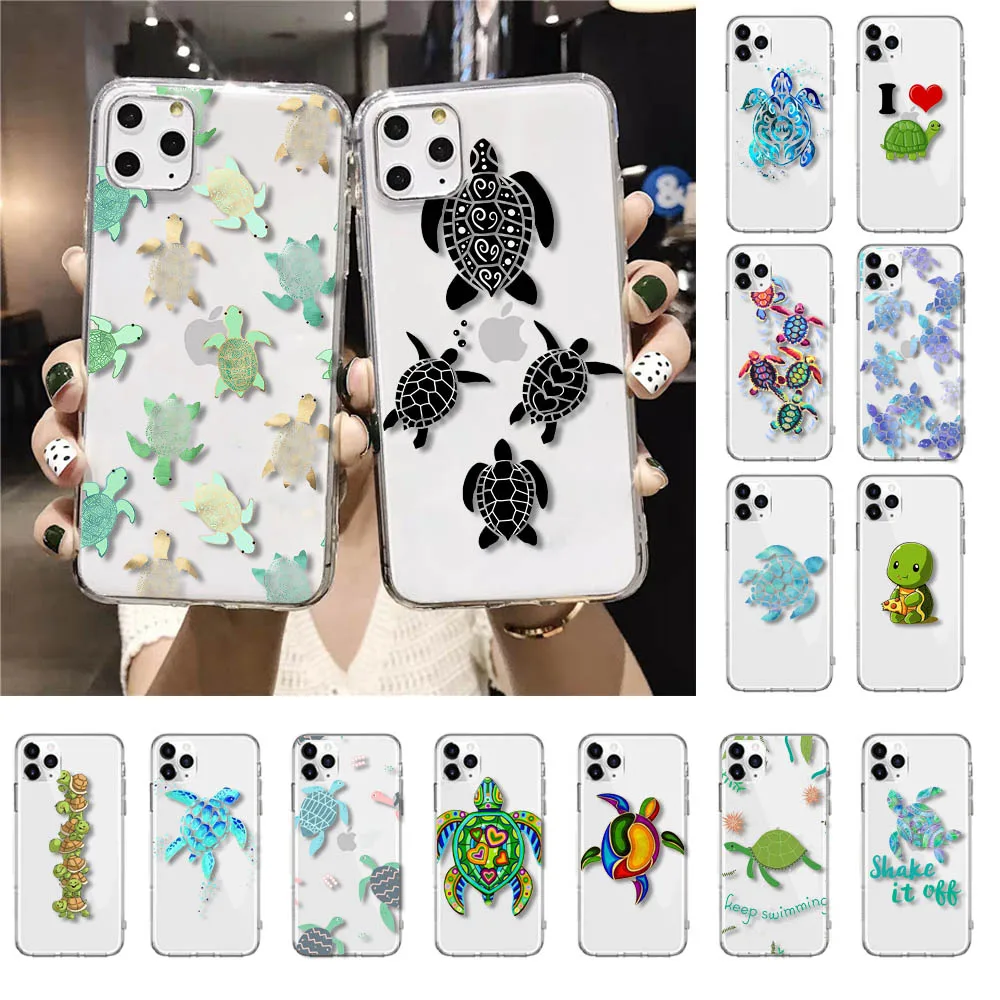 

Cute Cartoon Turtle Phone Case For iphone 15 14 13 Pro Max 12 X XS XS Max 11 Pro Max 8 7 Plus SE2