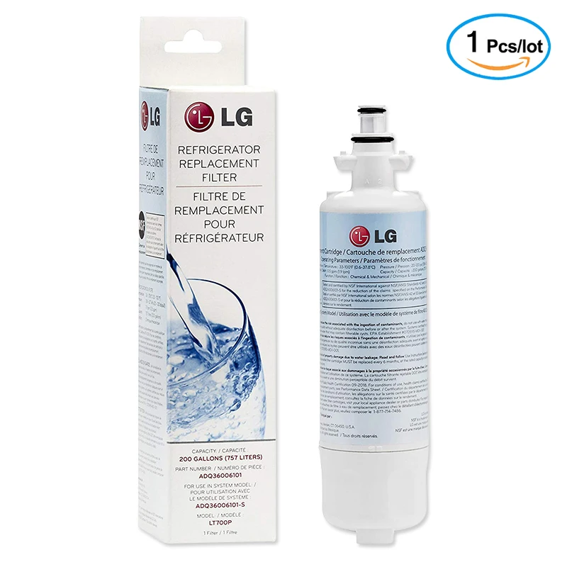 Замена фильтра для воды холодильника LG LT700P ADQ36006101 ADQ36006102 KENMORE 469690 1 упаковка|Детали