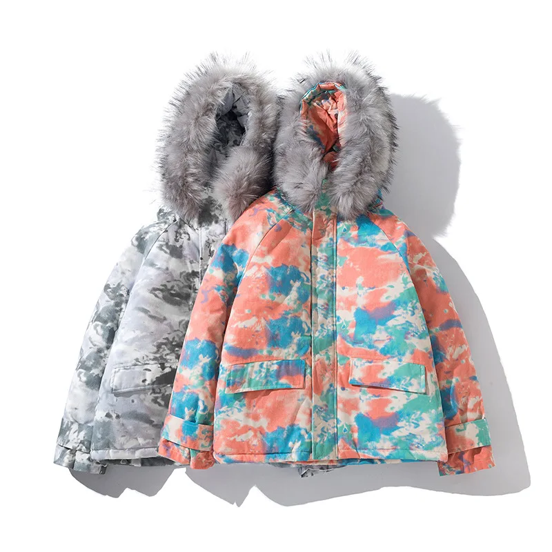 

Winter Jacket men's winter parka fur collar Hooded camouflage jackets men fashion Hip hop Short cotton clothes warm winter coat