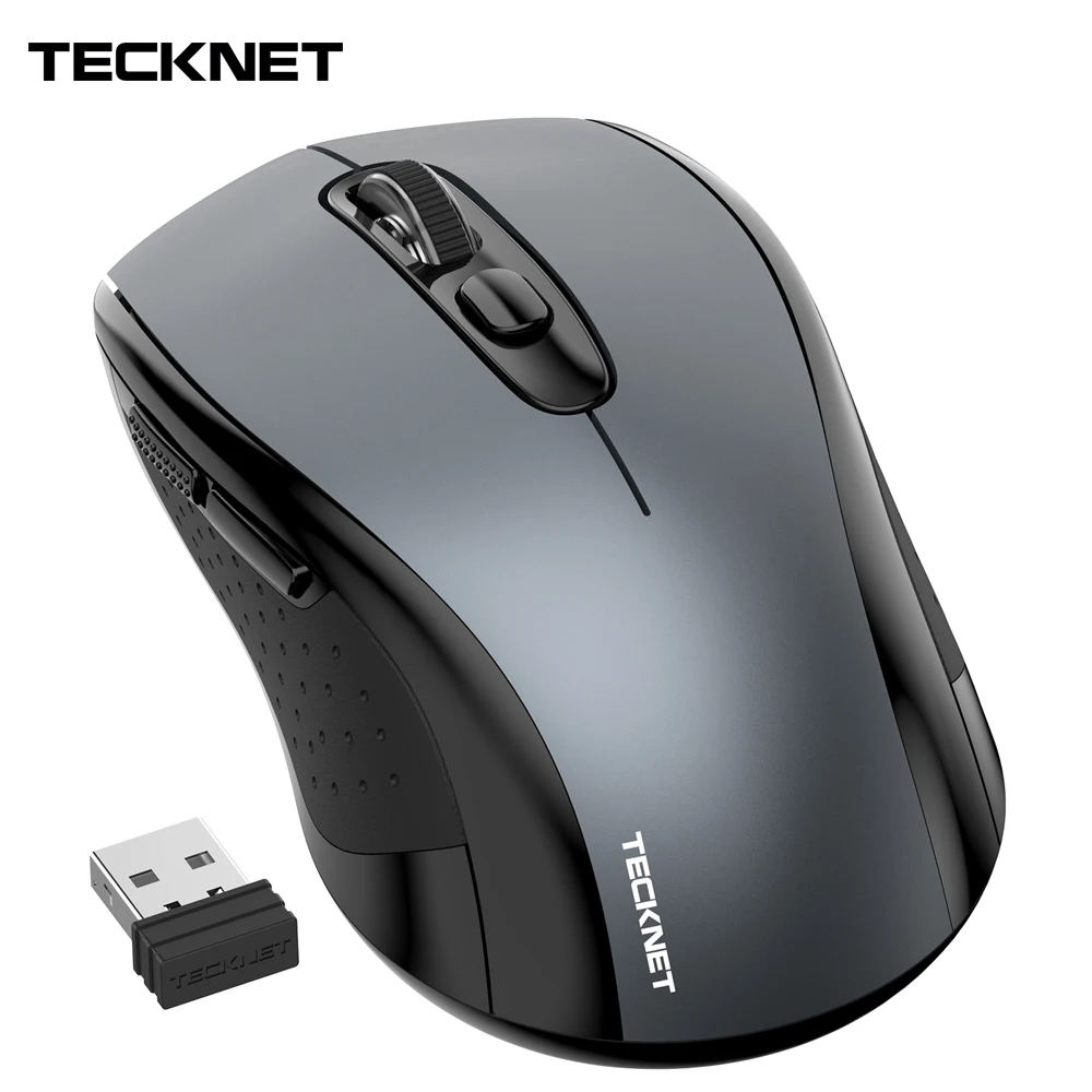 

TeckNet 2.0 USB Wireless Mouse Computer With 2.4G Wireless Receiver MICE 2000DPI 10M SUPER Mouse For Computer Wireless PC Laptop