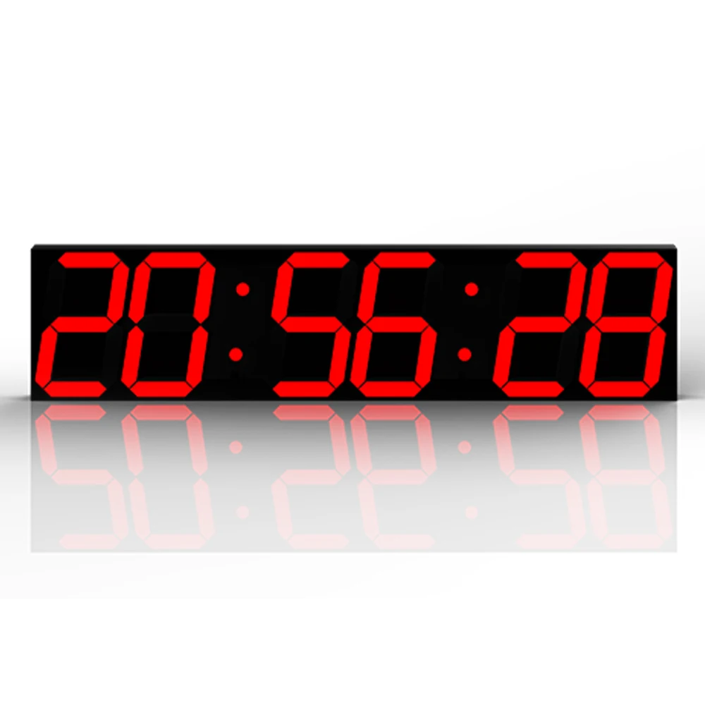 Digital Wall Clock with Remote Control Large Temperature Calendar Display Support Stopwatch
