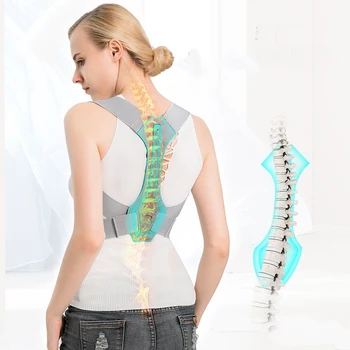 

Adjustable Back Support Breathable Women Men Child Upright Go Shoulder Belt Bandage Corset Back Care Gear Posture Corrector