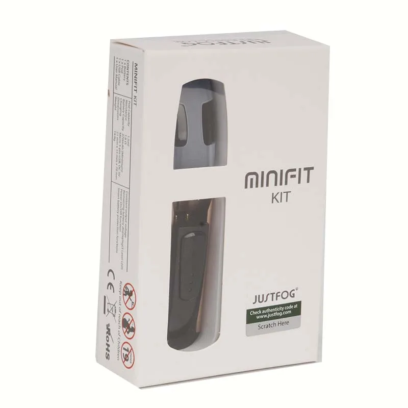 100 шт. Justfog Minifit Pod Комплект с 370 мАч батареей 1,5 мл бак электронная сигарета Vape ручка все в одном пара кальян