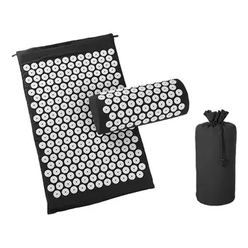 

Non Slip Yoga Set Acupressure Cushioned Massage Mat Sport Fitness Pilates Exercise Pillow Gift Bag Pranamat