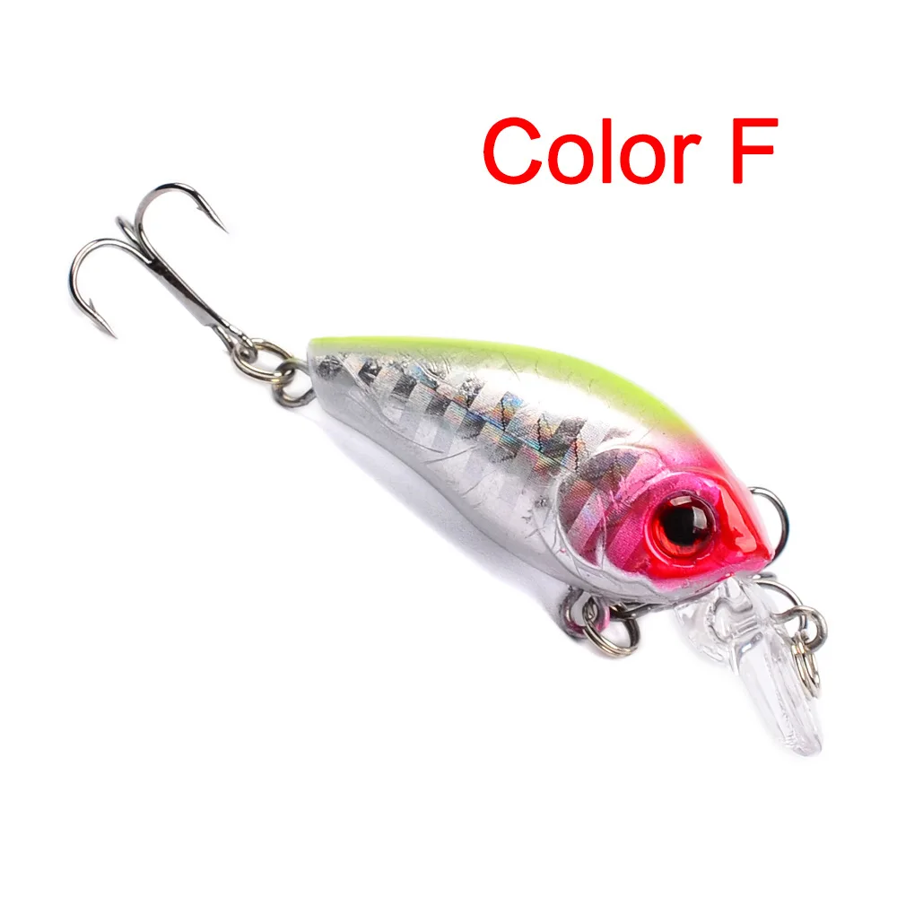 GLEEGLING 6 шт./лот мини приманка Кривошип бас рыболовная искусственная Crankbait 3 55 см
