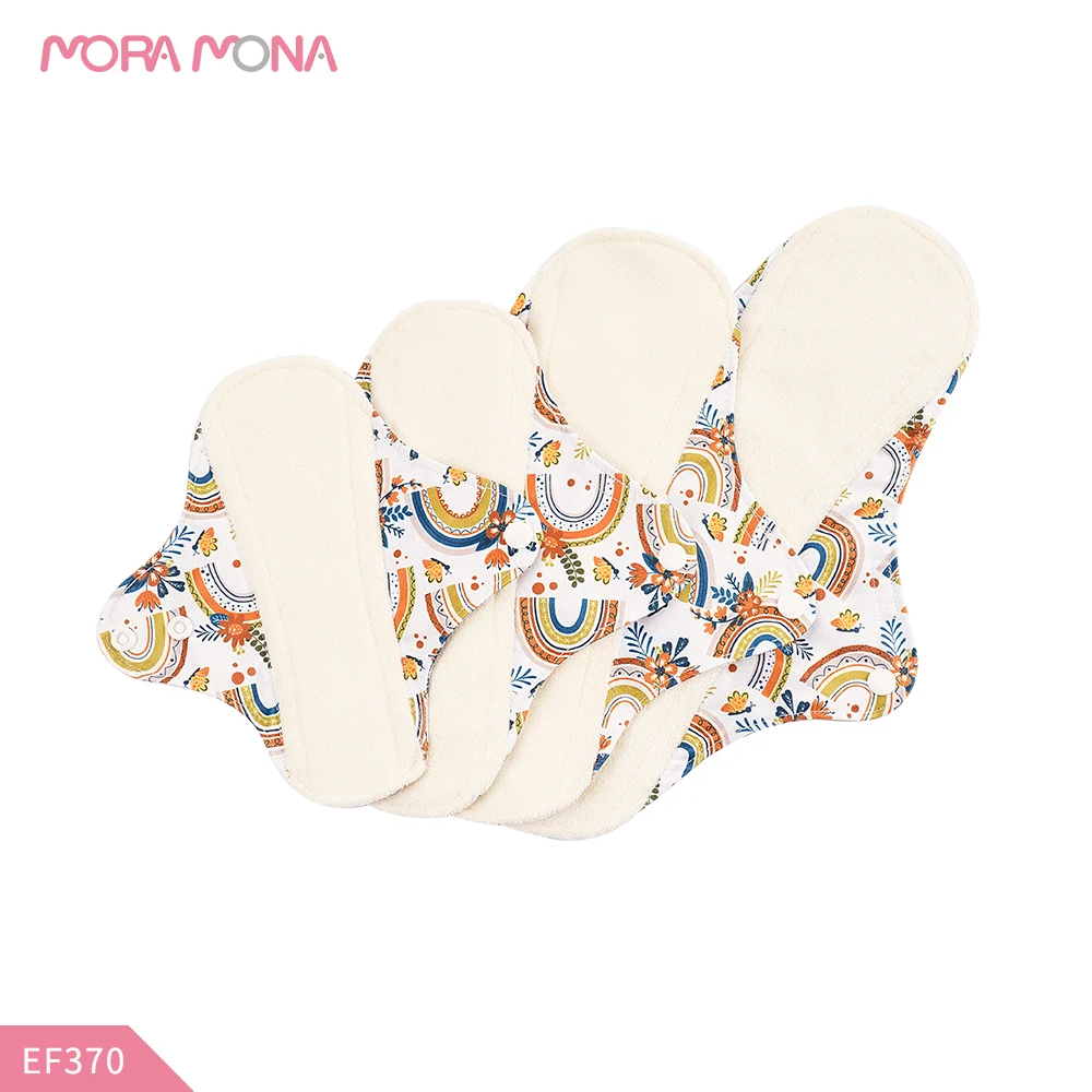 Hygiene-Pad Sanitary-Pad Menstrual-Cloth Regular-Flow Bamboo Reusable Mora Mona Feminine