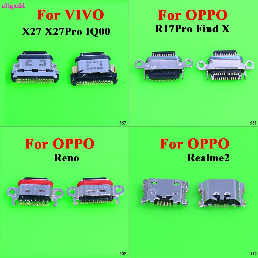 

For VIVO OPPO FindX X27 R17 Pro Reno Reamle2S 16PIN Waterproof OPPO VIVO Type-c Port Micro USB Charging Connector Socket Plug