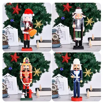 

Merry Christmas Decoration Kids Nutcracker Soldier Doll 1Pcs 36cm New Year Decor Ornaments for Christmas Decor
