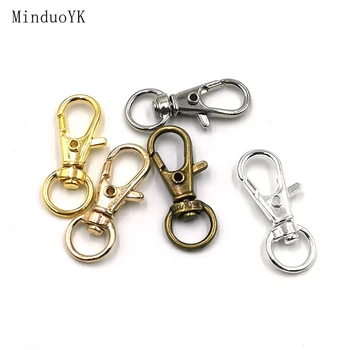 

6-10 Pcs/Lot Key Chain Bag Belt Dog Chains DIY Accessories Swivel Key Ring Lobster Clasp For Jewelry Keychain Making