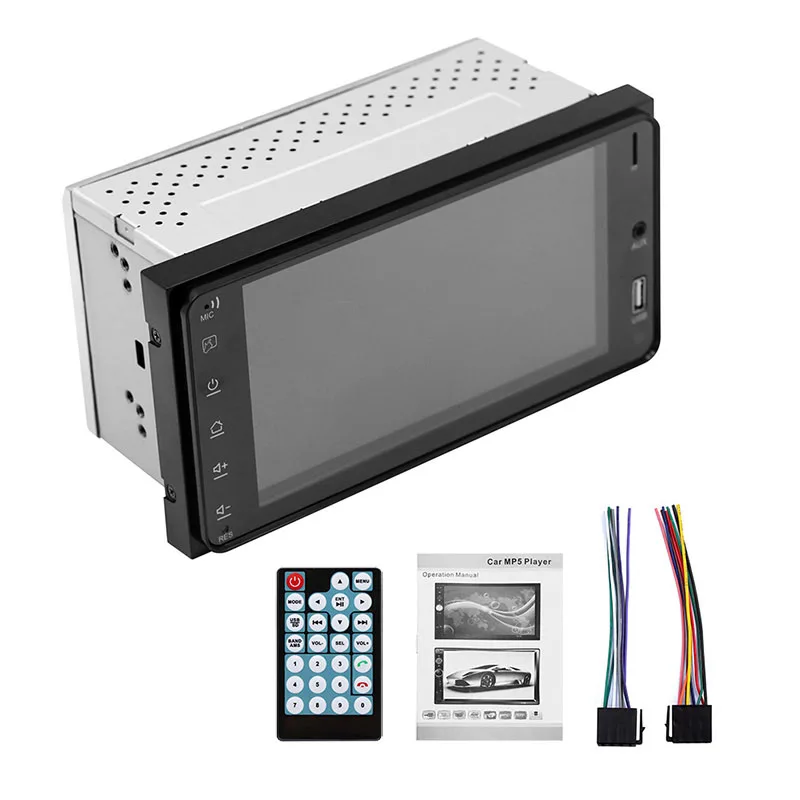 Head Unit 2 Din " Corolla Автомагнитола MP5 Player Зеркальное соединение Bluetooth A2DP Громкая связь USB TF Управление рулевого колеса Головное устройство ISO PHYEE TC7 - Цвет: Head Unit