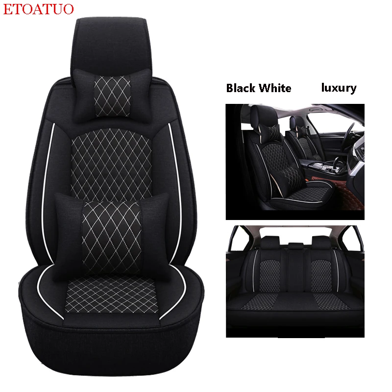 Full Coverage flax fiber car seat cover auto seats covers for nissan