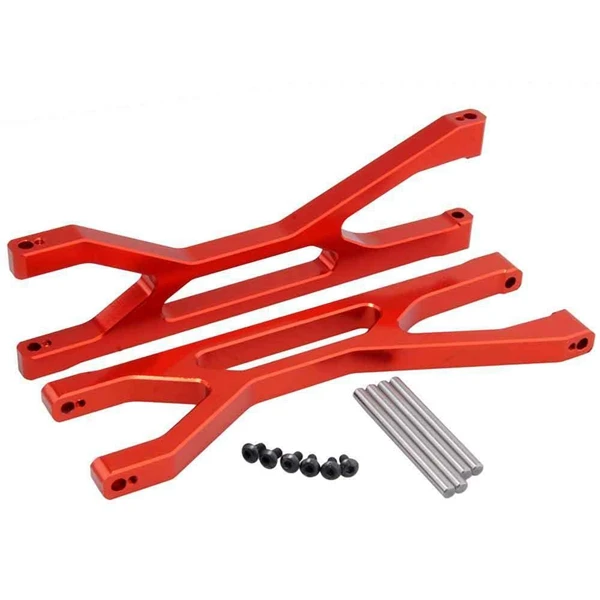 

RC TRA 7729 Upgrade Red Alum F/R Upper Suspension Arms for Traxxas X-MAXX Truck