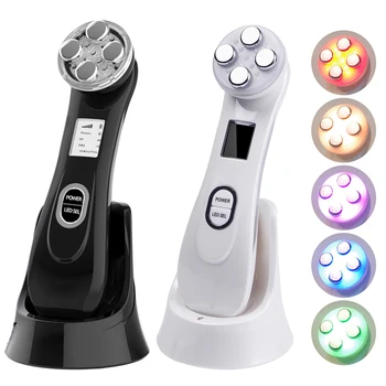 

Facial Mesotherapy Electroporation Frequency LED Photon Face Lifting Tighten Wrinkle Removal Skin Care Face Massager