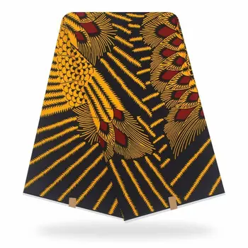 

Cotton Ankara African Prints Wax Fabric Real Wax Fabric High Quality 6yards Nigerian Ghana Veritable Wax Fabric for Dress