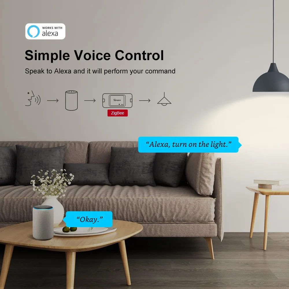 SONOFF Zigbee Smart Switch беспроводной блок управления через Alexa SmartThings Hub 3 шт.|Модули для