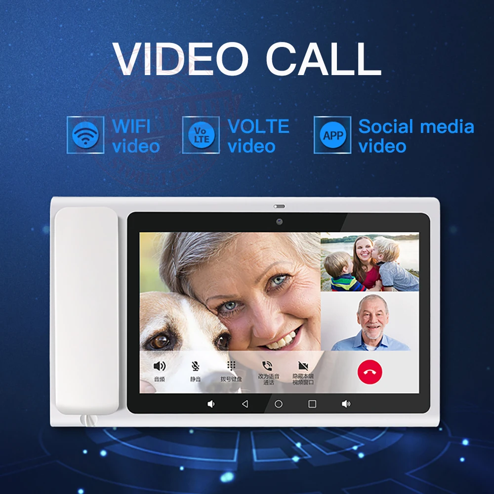 Умный VOLTE 4G PSTN фиксированный Беспроводной 10 1 дюймовым экраном стационарный Android8.1