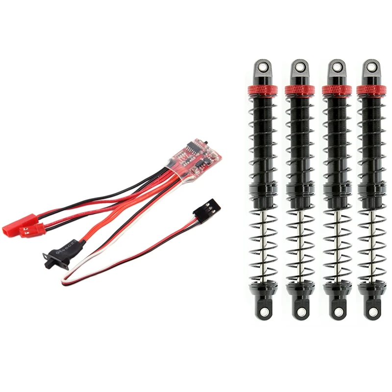 RC ESC 20A Brushed Motor Speed Controller With 4Pcs Shock Absorber Oil