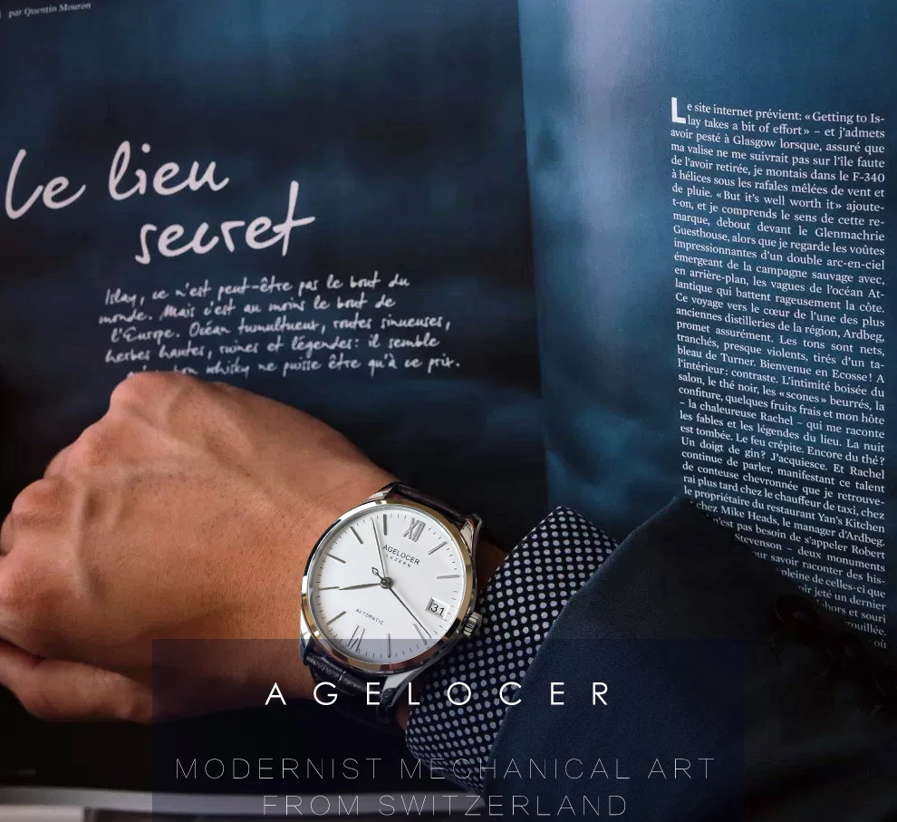 Швейцарские мужские часы автоматические механические часы запас хода 80 часов часы militar часы Топ бренд AGELOCER спортивные часы для мужчин