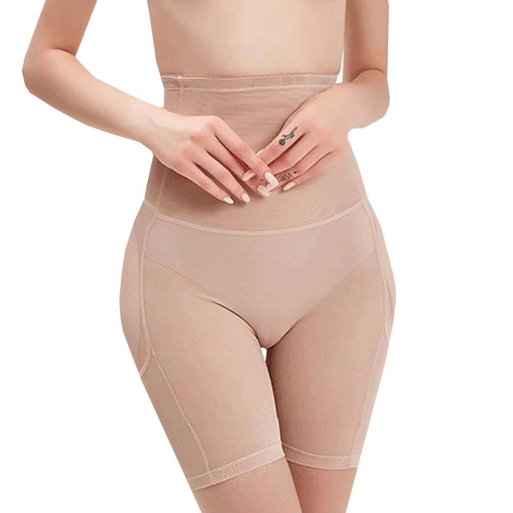 Womens Padded Shapewear Hip Enhancer Shorts High Waist Body Shaper