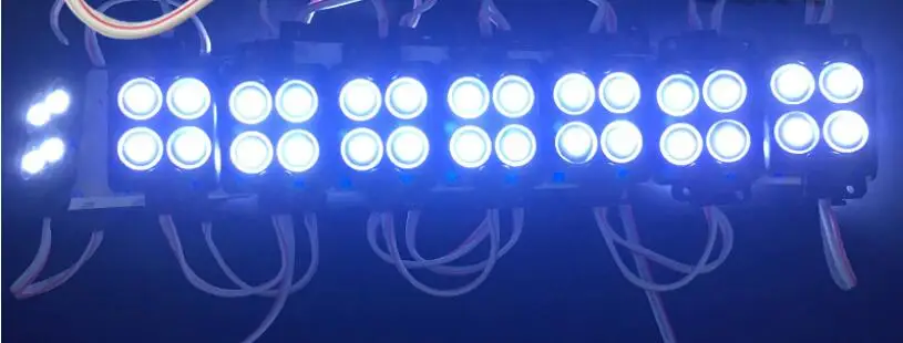 5050 Светодиодный модуль 3 светодиодный s 4 светодиодный s рекламный модуль светильник коробка вывеска дисплей задний светильник ing RGB белый красный зеленый